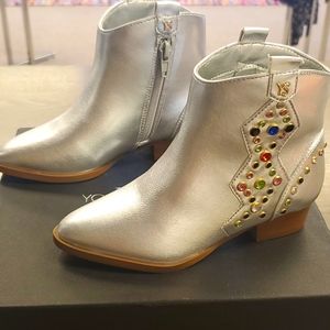 Silver boots